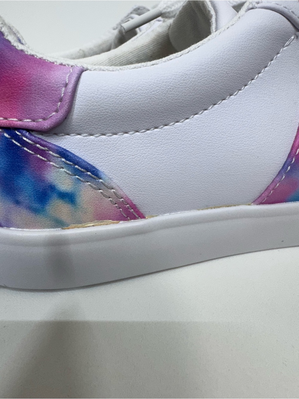 GBG G By Guess Colorblock Pink & Blue Tie Dye White Mover Sneakers Size 5.5 - Picture 7 of 16